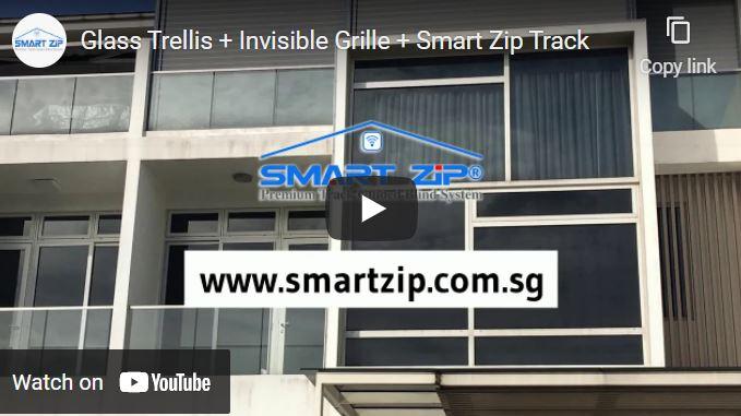 Trellis Smart Zip Track Invisible Grille Balcony Roof