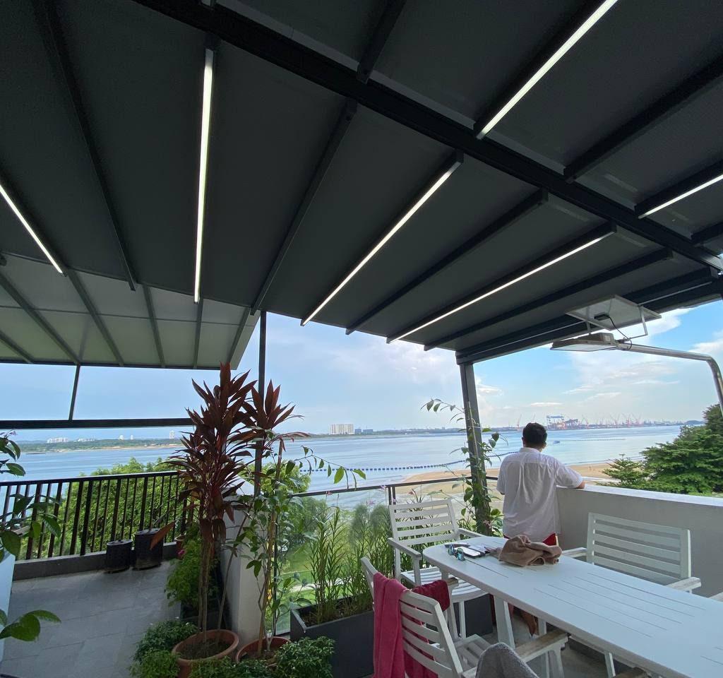 outdoor roofing pergola